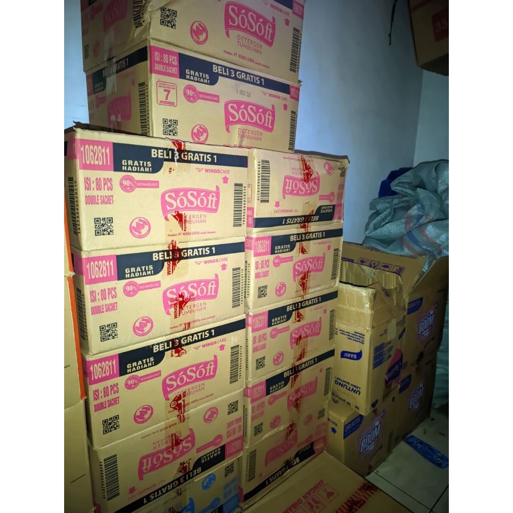

1 Dus - Isi 10 Renceng Sosoft Detergent Cair Sosoft Isi 10 Renceng