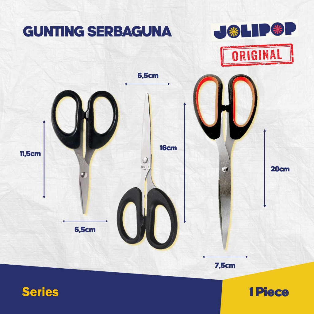 

Gunting Stainless Tajam Kecil Sedang Besar / Gunting Kertas / Grosir / Serbaguna