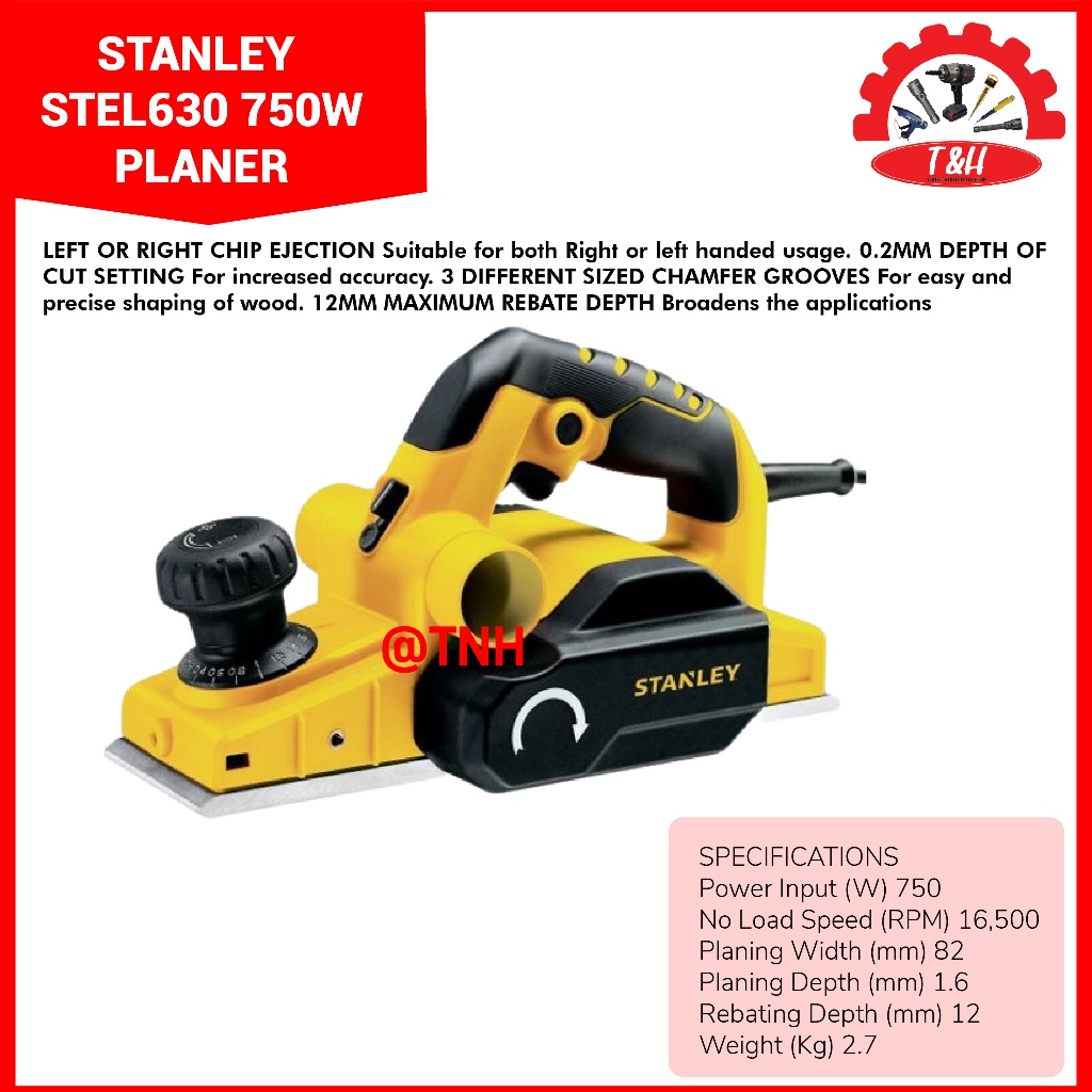 Stanley STEL630 Planer / Mesin Amplas Serut 750W Planer