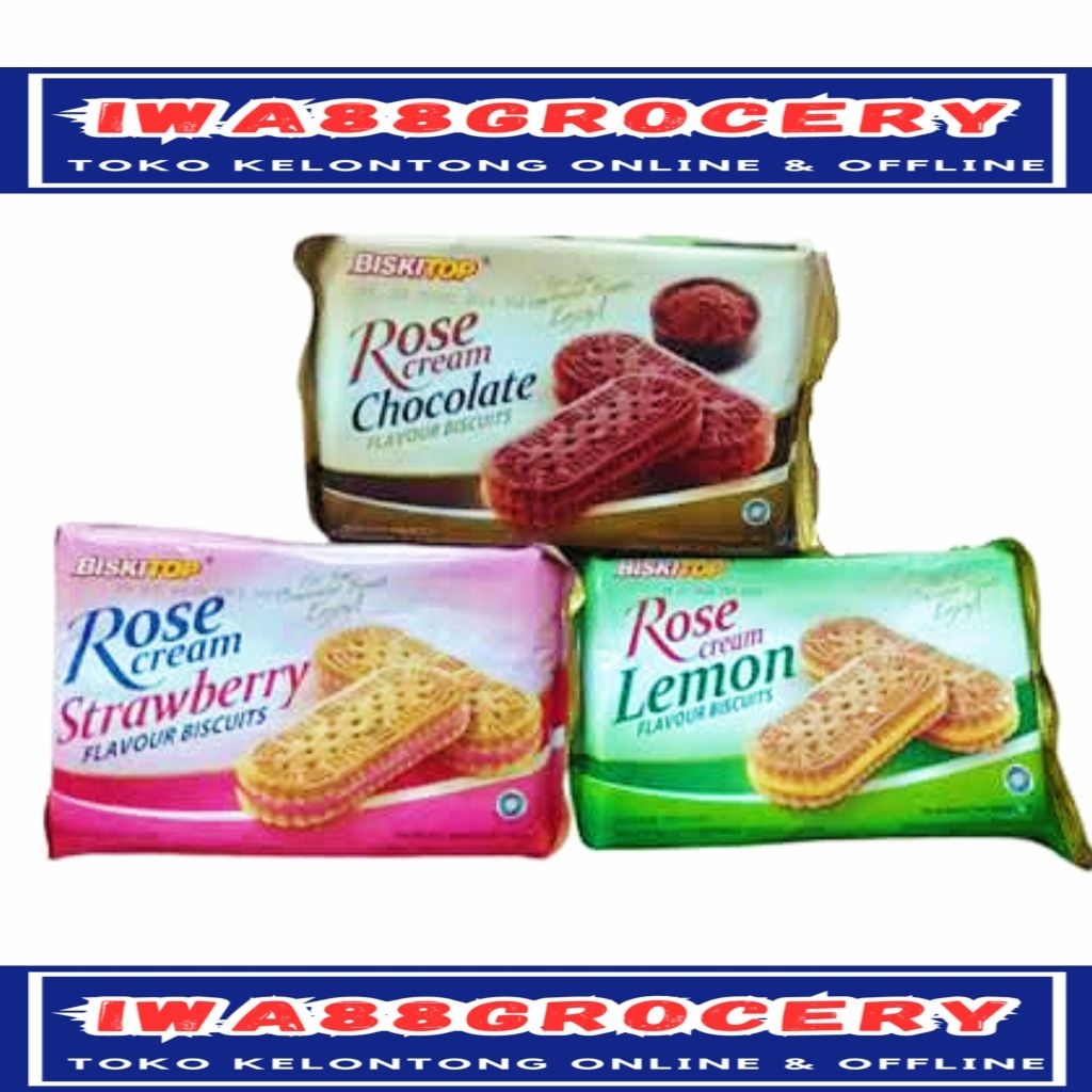 

biskitop rose cream biscuit dengan krim lembut 200gr