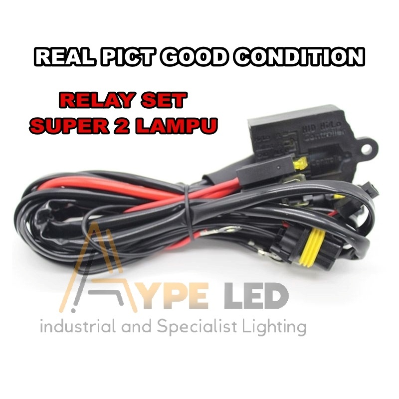 Kabel Relay Set Super H4 2 Lampu Relay Set Biled 2 Biled Universal Pnp
