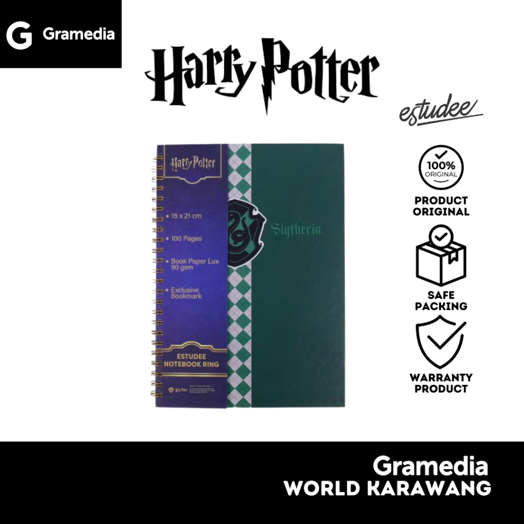 

Estudee Notebook A5 Harry Potter Slytherin - gramedia karawang