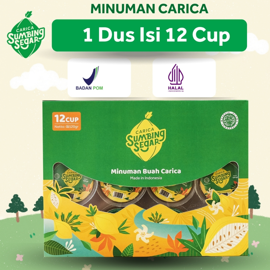 

Carica Sumbing Segar Minuman Buah Carica Khas Wonosobo Dus isi 12 Cup