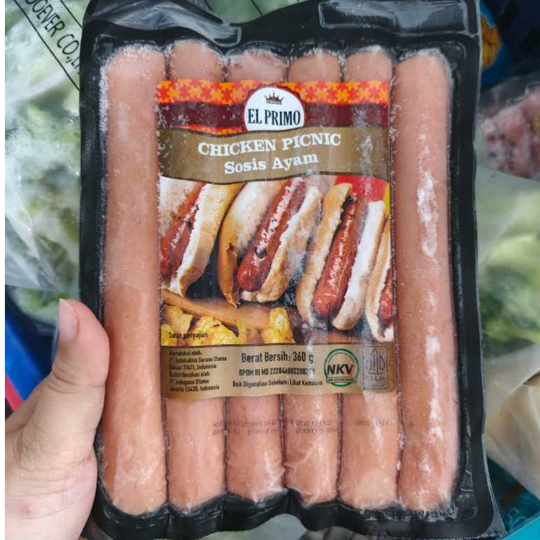 

El Primo Sosis Jumbo Viral 360gr Isi 6 Chicken Picnic
