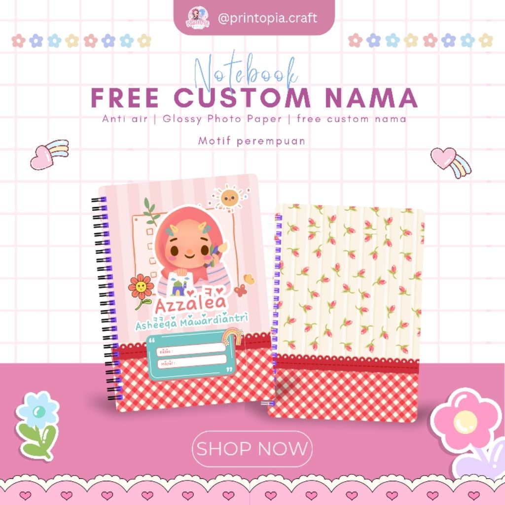 

NOTEBOOK | TEACHER PLANNER | FREEE CUSTOM NAMA