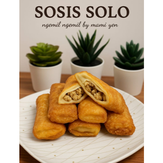 

Sosis Solo Premium Frozen (isi 10 Pcs) Homemade Cemilan Gurih Hampers