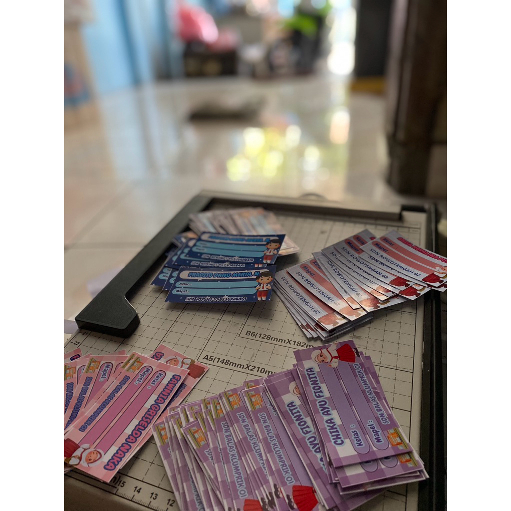 

Stiker Nama Buku Sekolah ( CUSTOM )