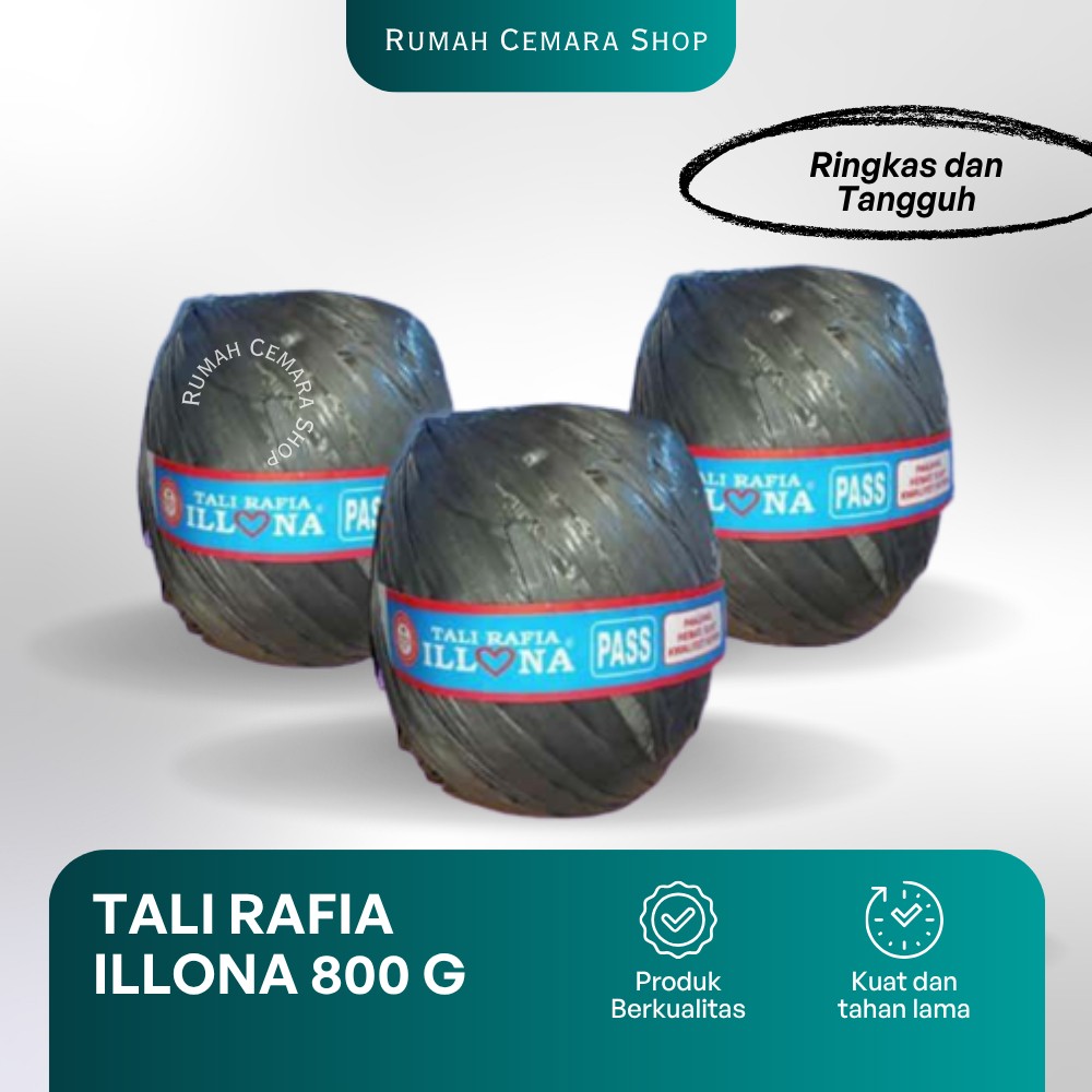 

Tali Rafia Illona 800gr Bahan Kuat Fleksibel Serbaguna Harian