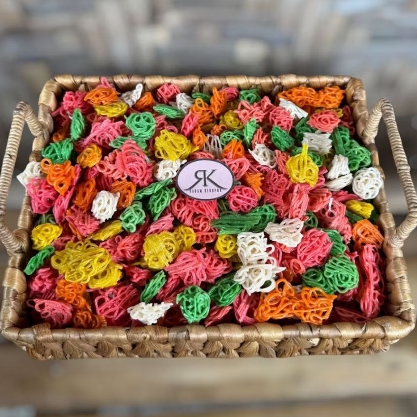 

1Kg Kerupuk keong warna-warni mentah gurih