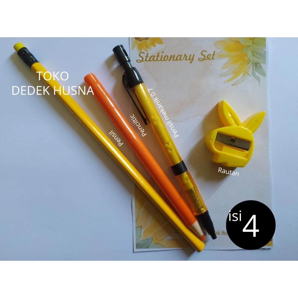 

dedek husna set alat tulis isi 4 warna kuning