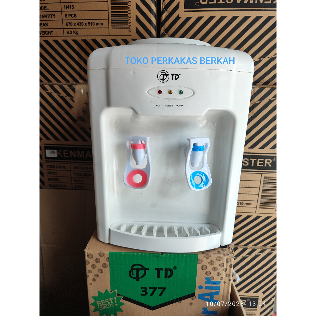 Dispenser air panas dan normal TD dispenser air minum Td 377