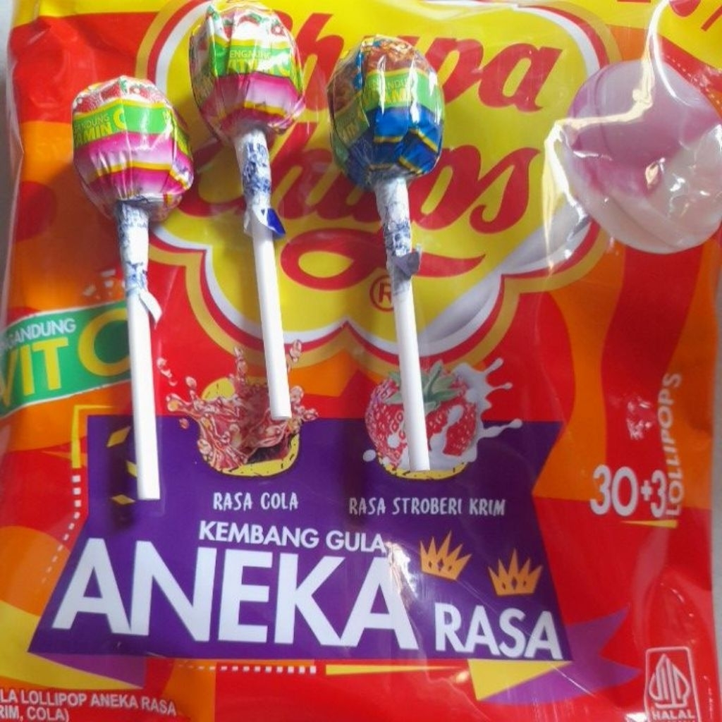 

Permen Chupa chups Kembang Gula Aneka Rasa Satuan