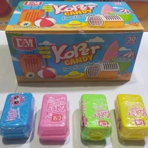 

Permen Keras Candy Lollipop Koper Isi 30 Pcs
