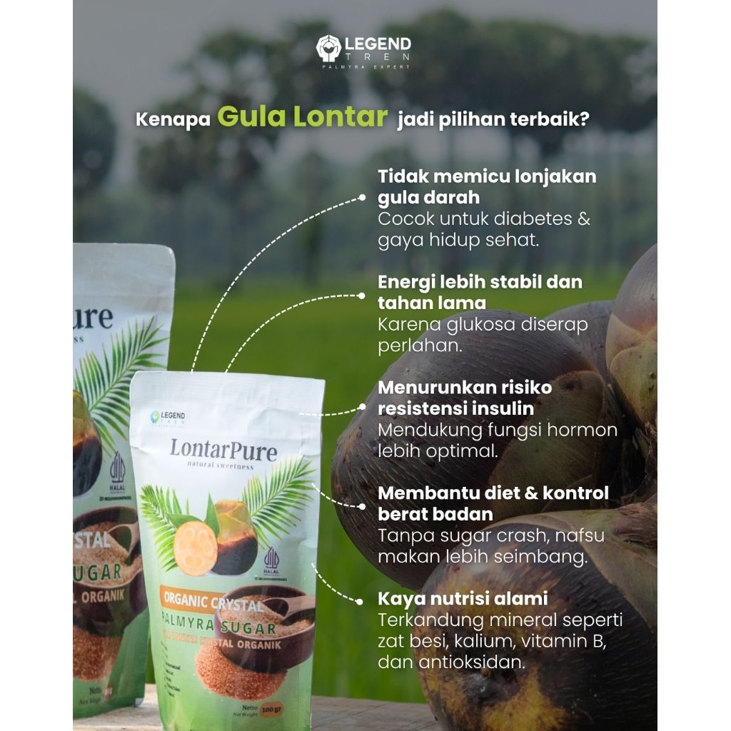 

Gula Lontar Semut - LontarPure 250 Ml
