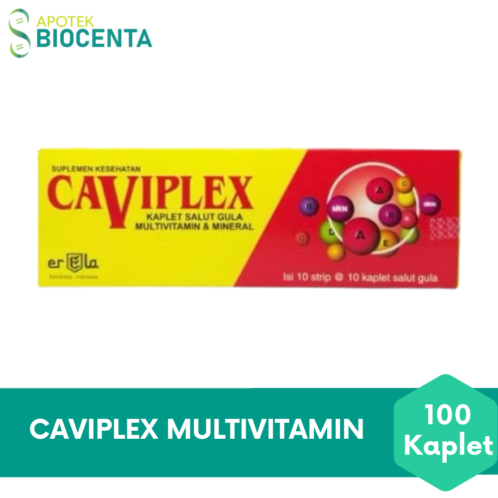 Caviplex 1 Box 100 Kaplet Multivitamin dan Mineral
