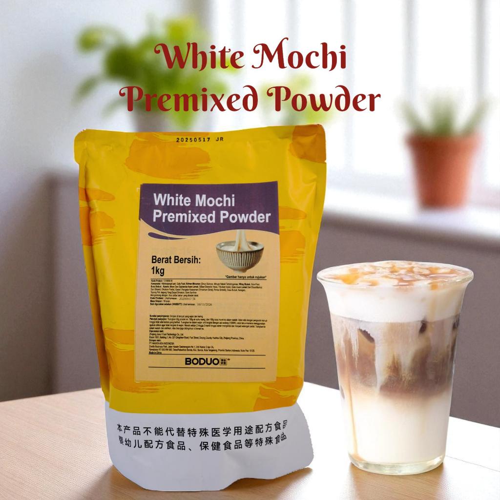 

Boduo White Mochi Premixed Powder - Bubuk Topping Premix 1 KG
