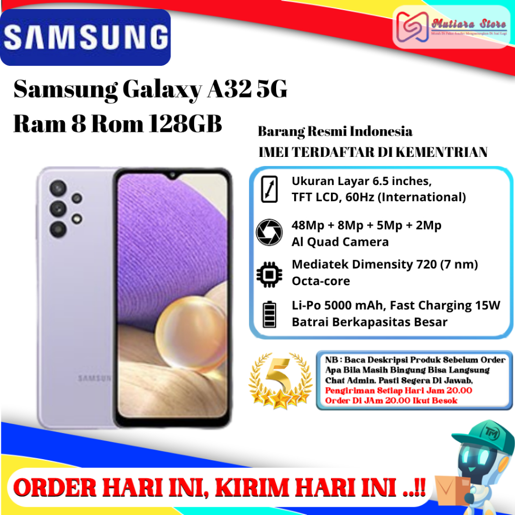 Samsung A32 5G Ram 8 Rom 128GB