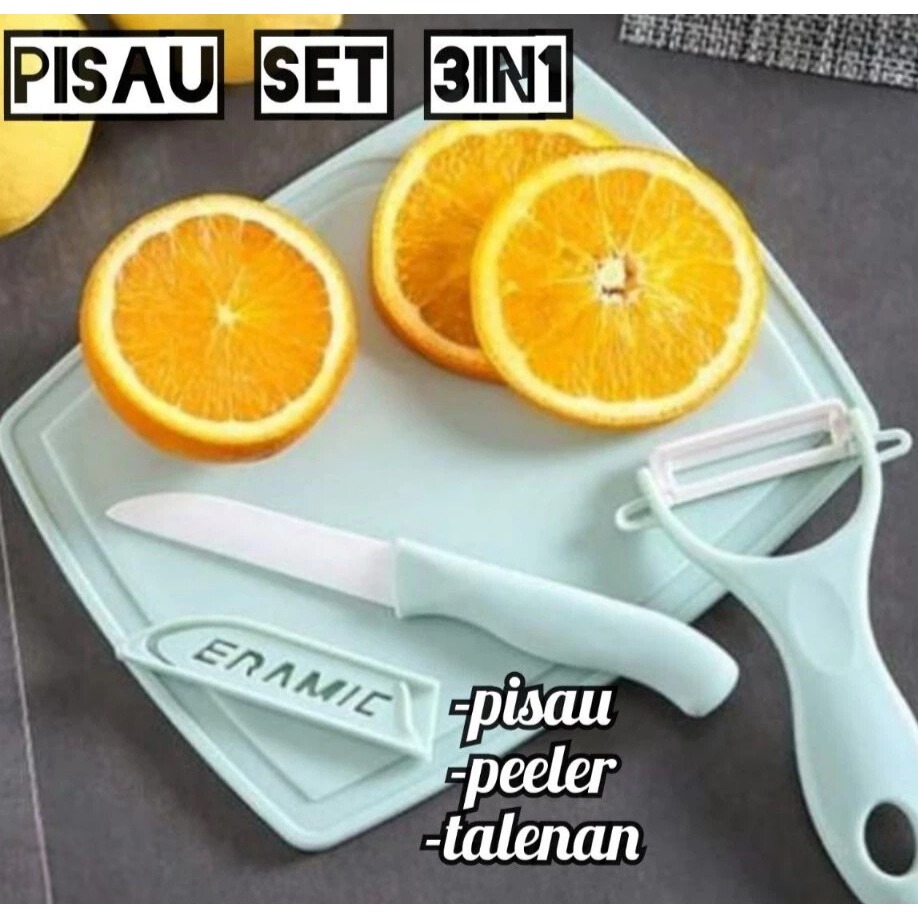 Pisau Set 3 in 1 Dapur Tajam Kualitas Baik