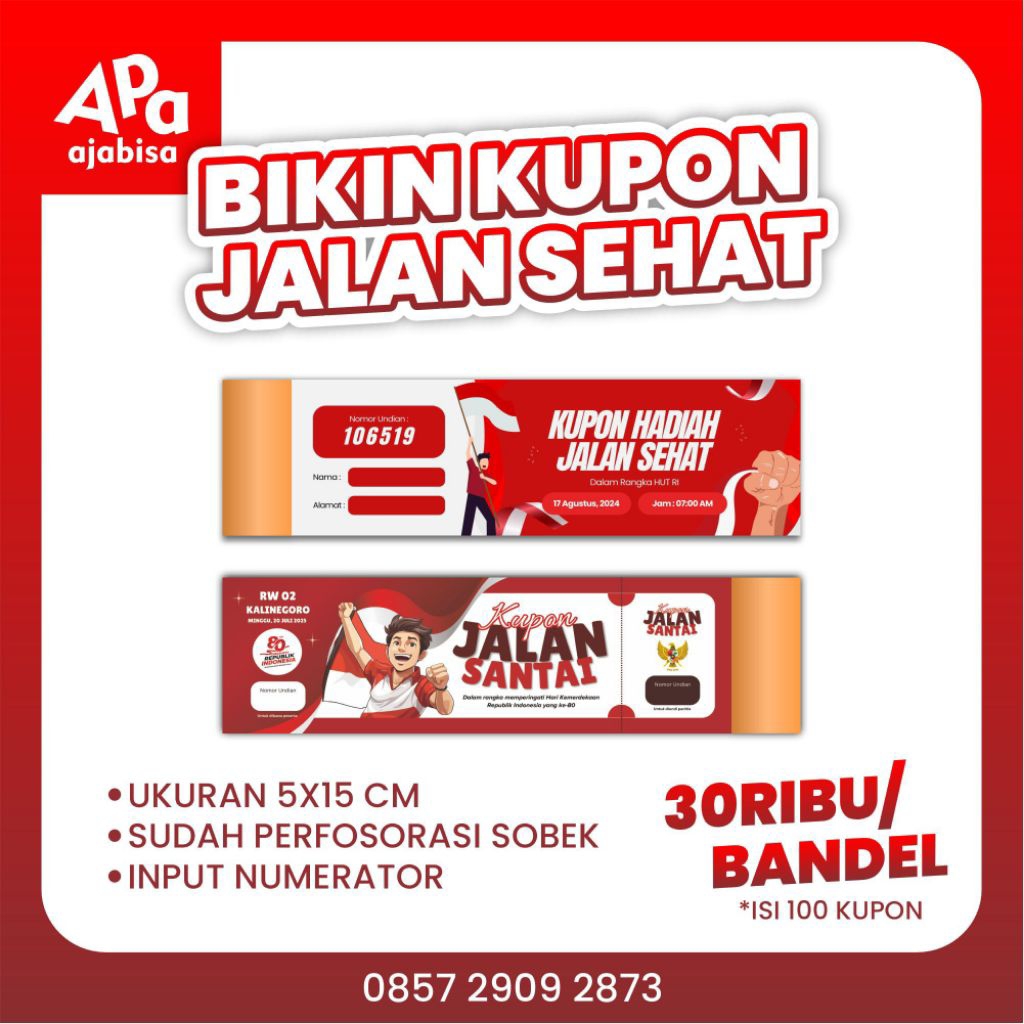 

Kupon Karcis Jalan Sehat