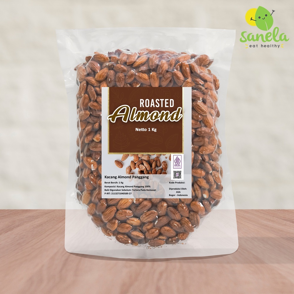 

Roasted Almond / Kacang Almond Panggang 1 Kg