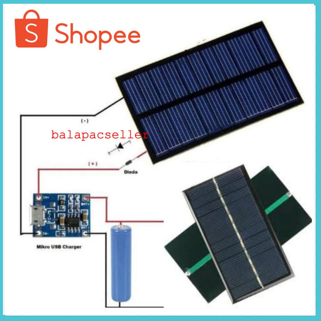 Panel Surya Solar Cell Mini 6v 1w Termurah