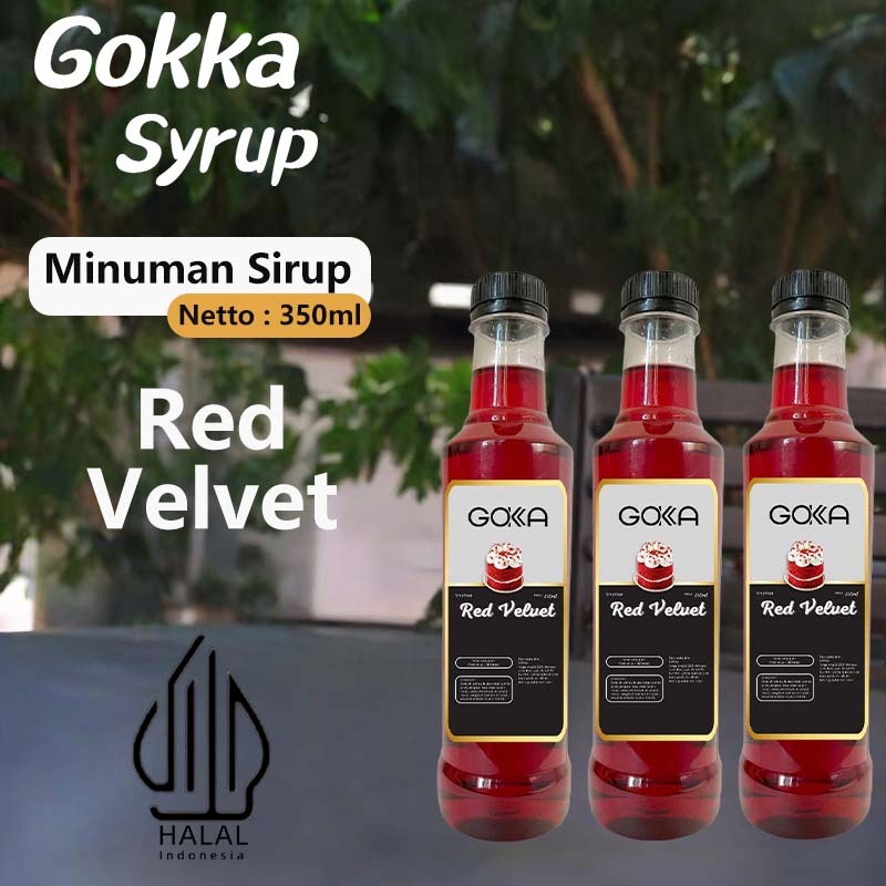 

GOKKA Syrup Minuman Sirup / Sirup Red Velvet / 350ml Sirup