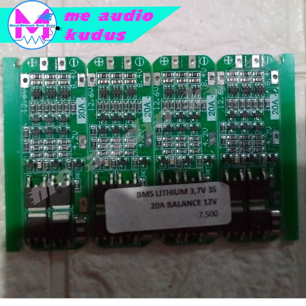 BMS LITHIUM 3,7V 3S 20A BALANCE 12V