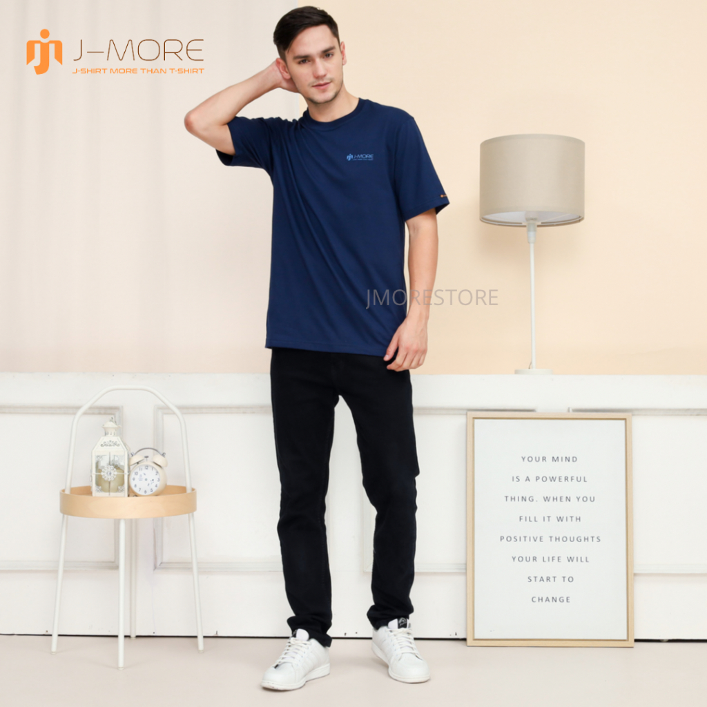 Kaos Oblong Pria Wanita Unisex by JMORE Bahan Cotton Katun Combed 24s/30s Part 1