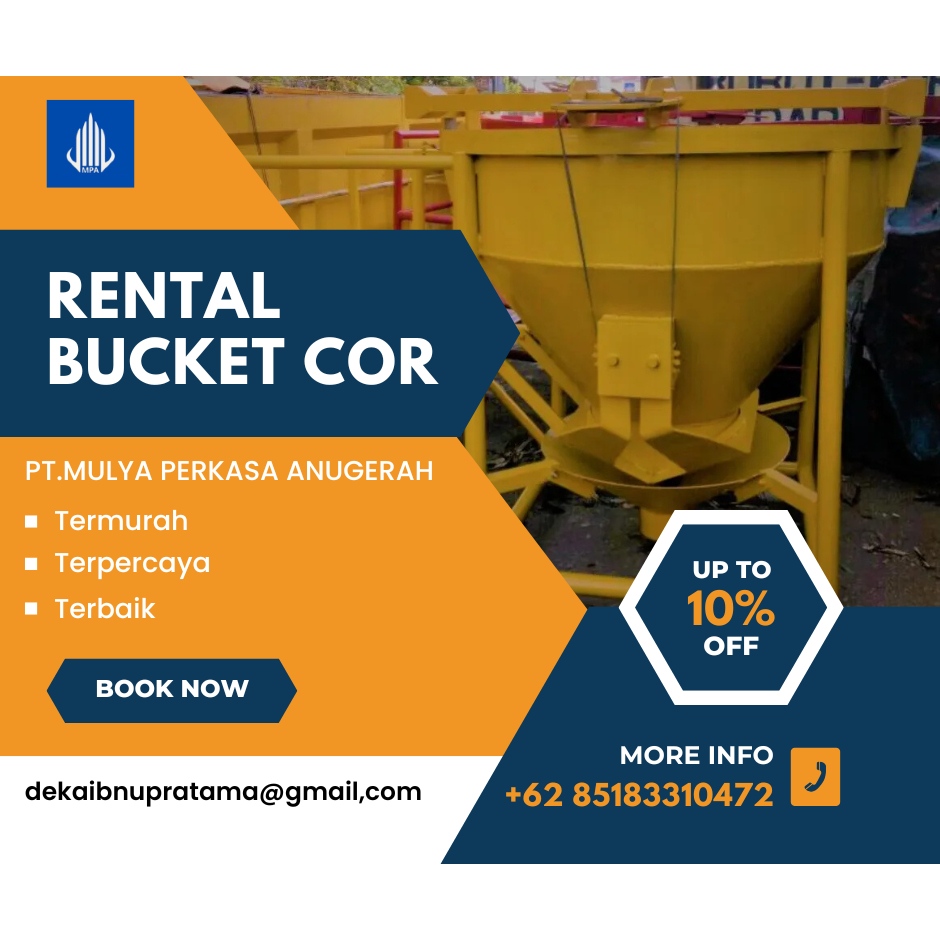 Sewa Bucket Cor Banyuwangi Termurah Terpercaya