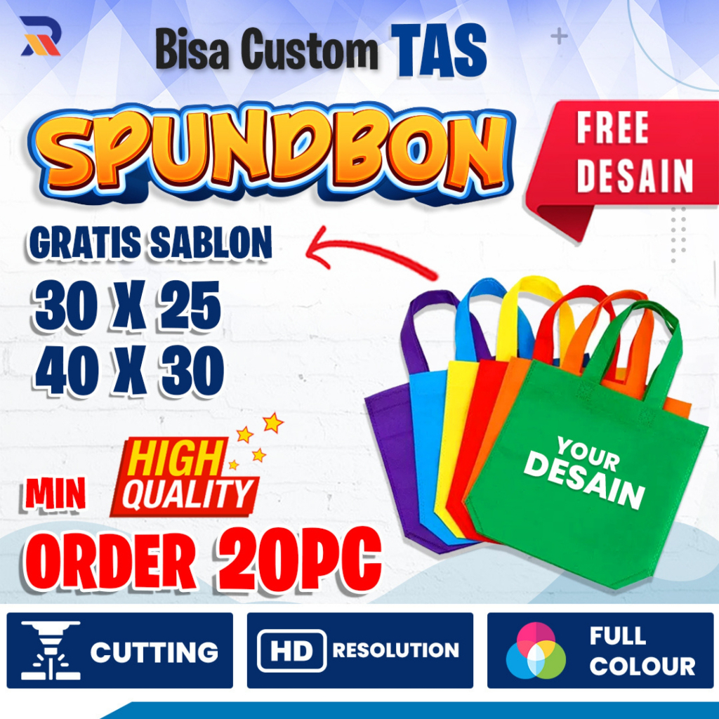 

Custom Tas Spunbond | Goodiebag | Tote Bag | Tas Souvenir, Tas Jinjing