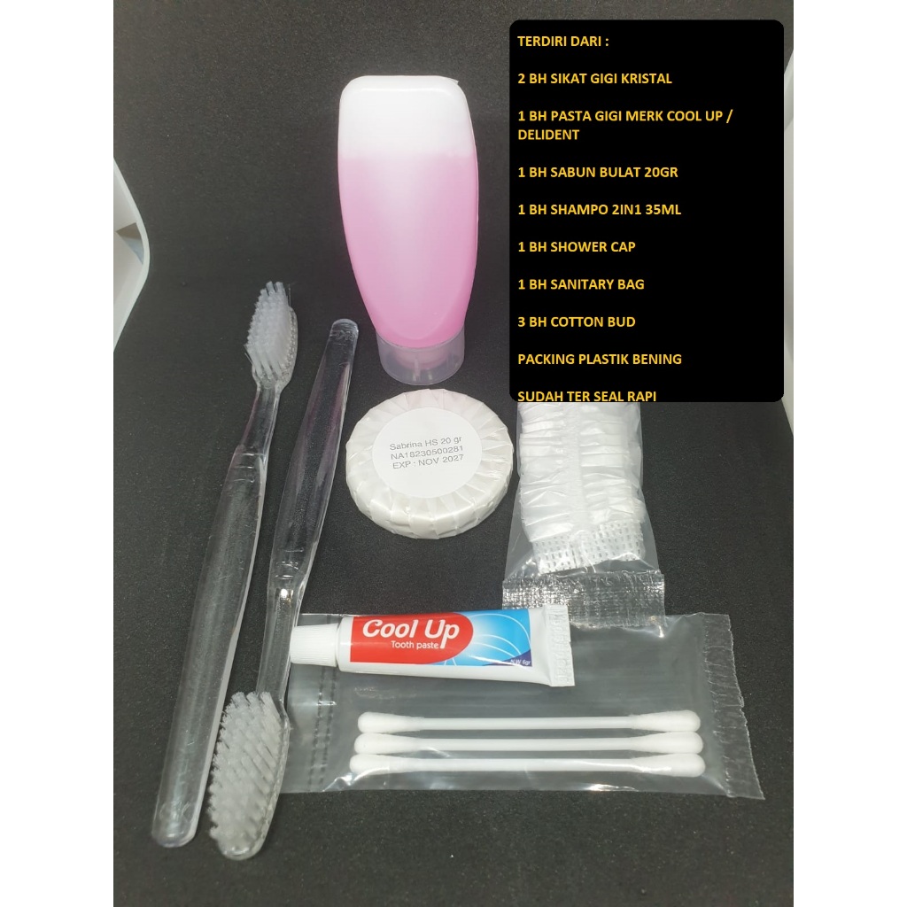 DENTAL KIT  ( KRISTAL AMENITIES SUITE PAX ) ; PACKING PLASTIK BENING