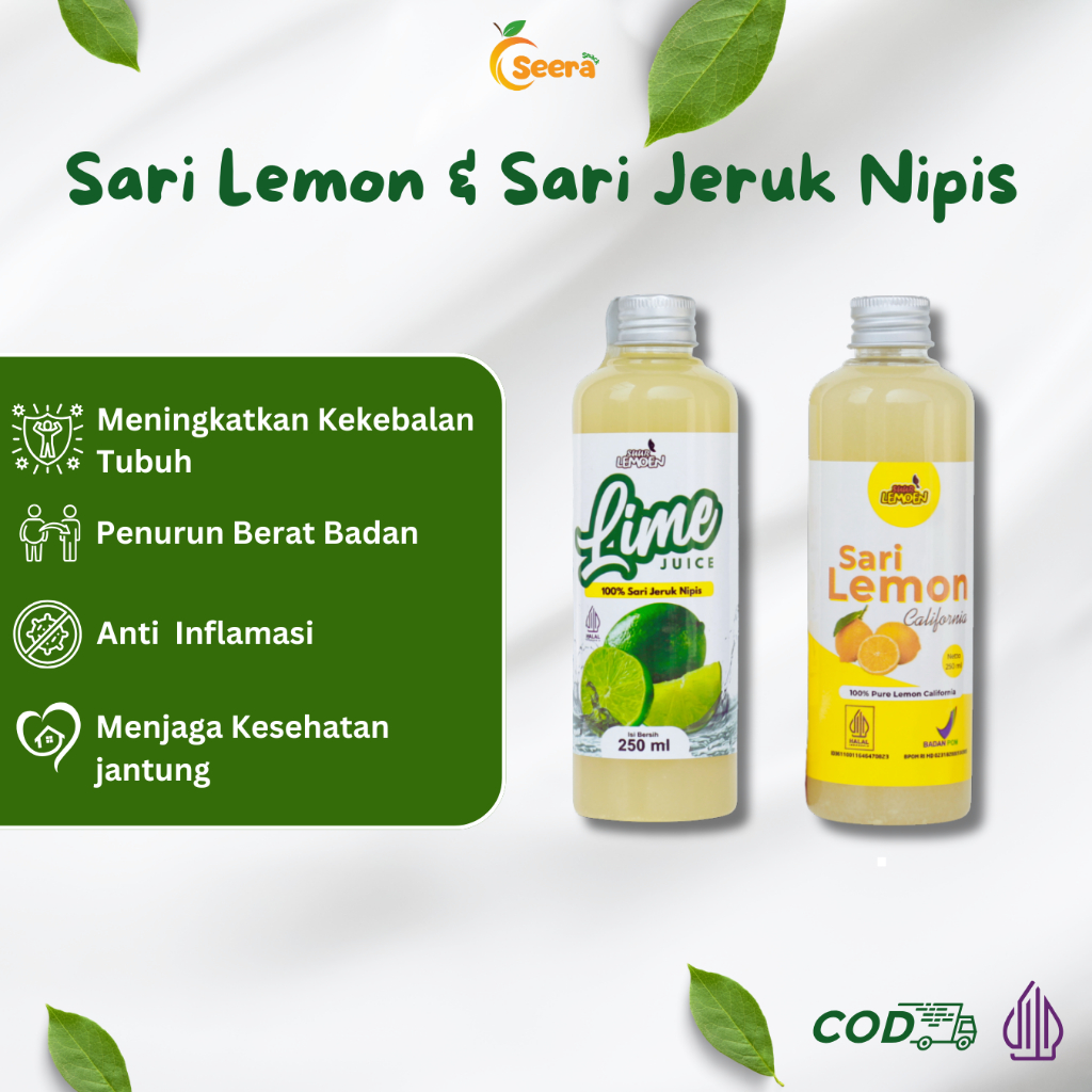 

Sari Lemon & Sari Jeruk Nipis Original Suur Lemoen Kemasan 250ml dan 500ml