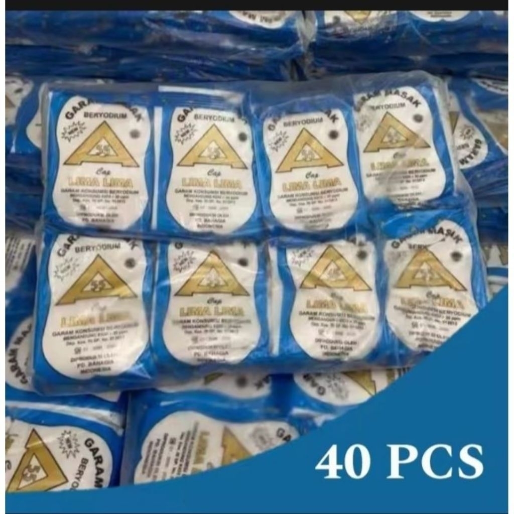

40 pcs garam masak beryodium cap mutiara laut
