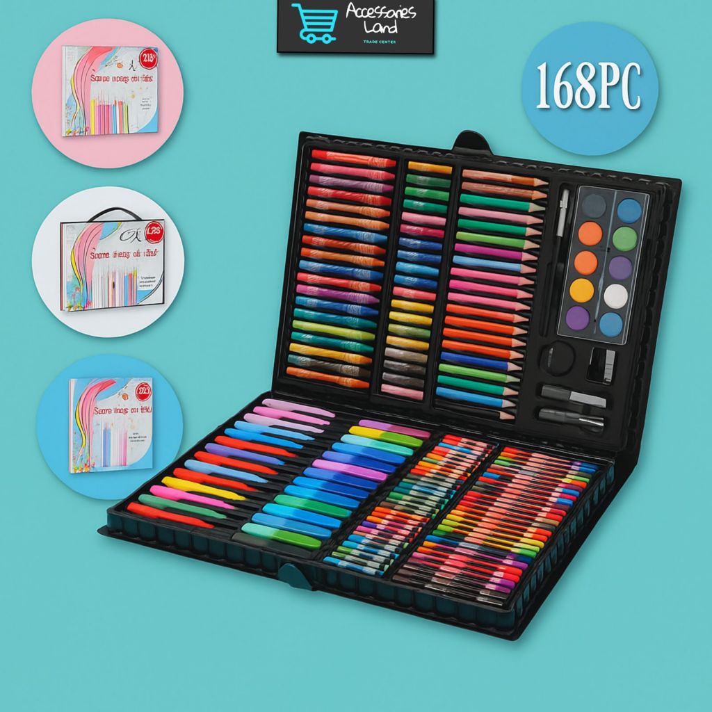 

Crayon Set 168pcs / Krayon Mewarnai Anak 168pcs / Pensil Warna Set 168pcs