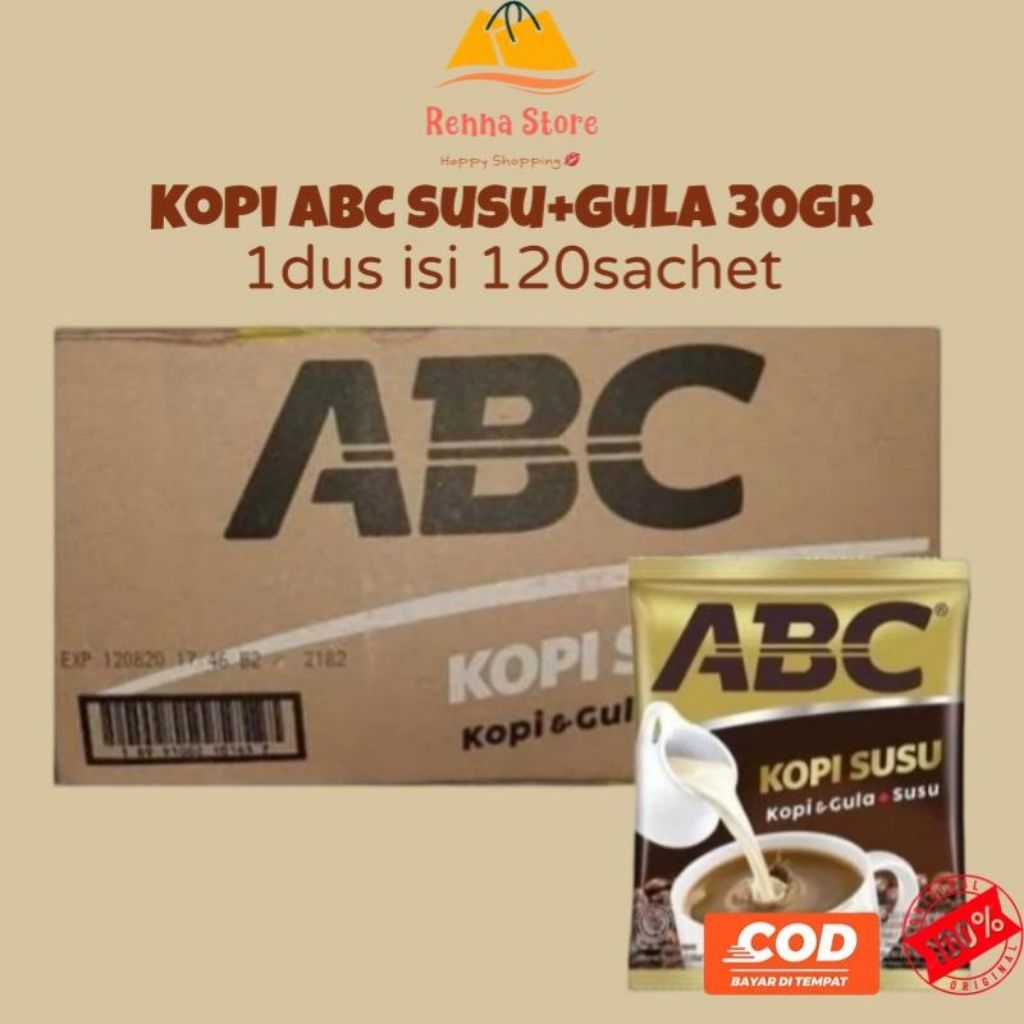 

120sachet ABC Susu Kopi 30gr