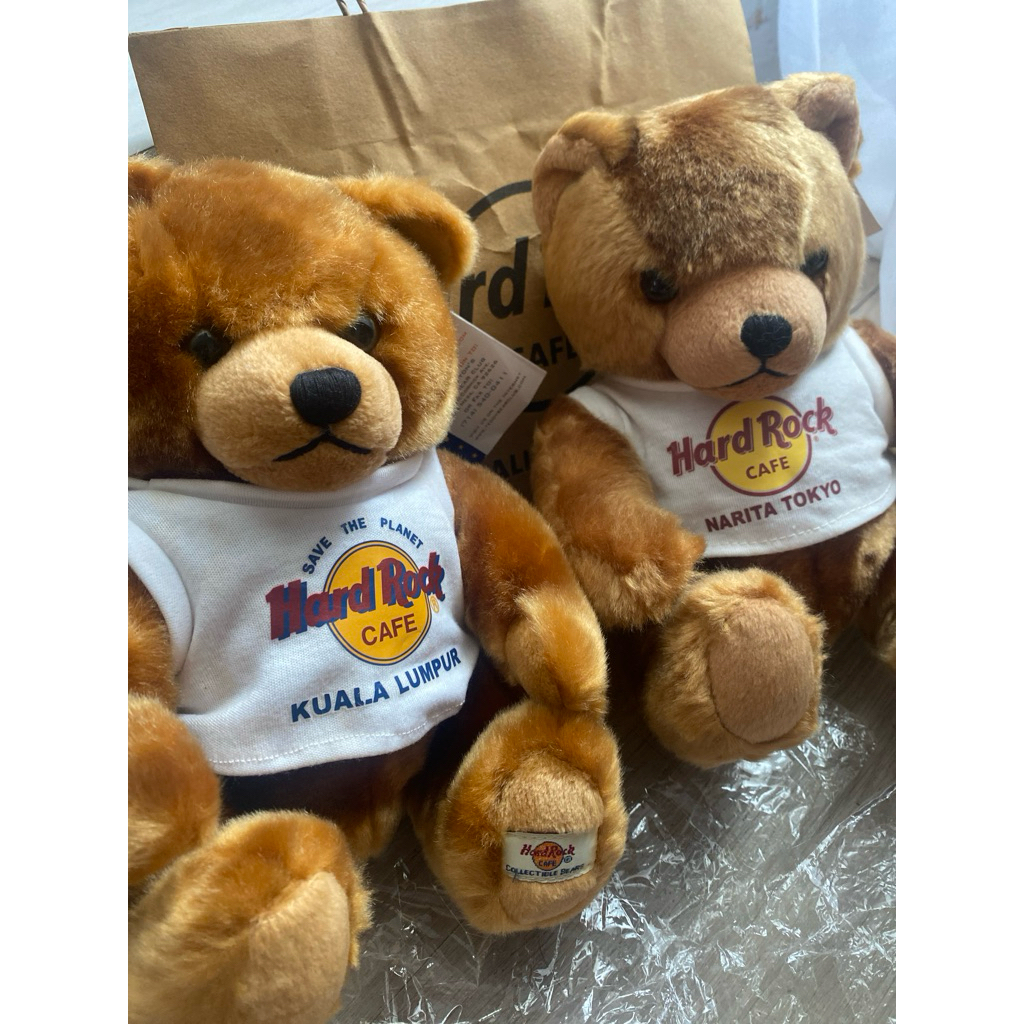 Souvenir Teddy Hard Rock Cafe Original Herrington Boneka Beruang Teddy HRC