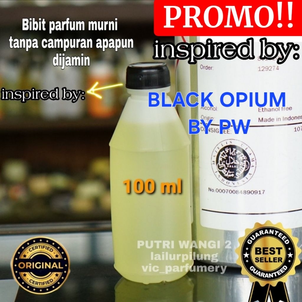 BL4CK OP1UM PW 100ML / 10ml/50ml/200ml BIBIT PARFUM MURNI ASLI TANPA CAMPURAN APAPUN original