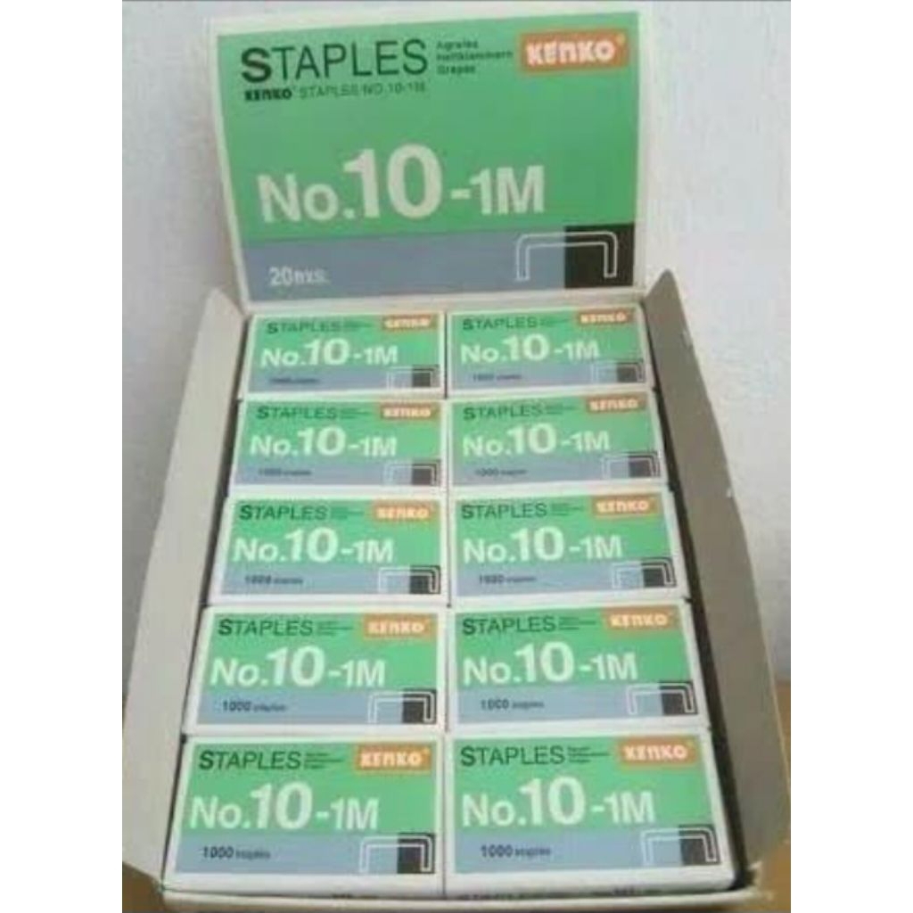 

KENKO Staples (isi stapler) no 10-1M / no 3-1M - Pack isi 20 inner box.