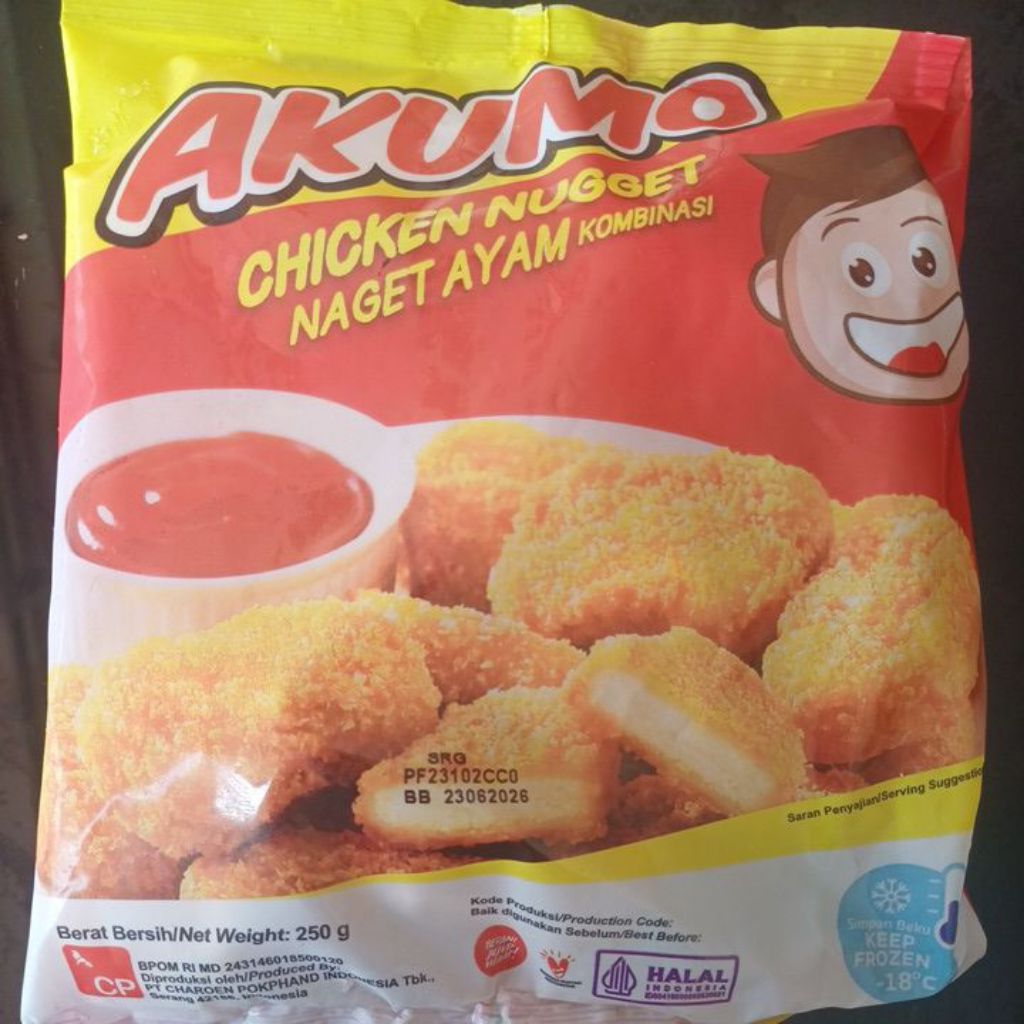 

Akumo nugget ayam 250 gr