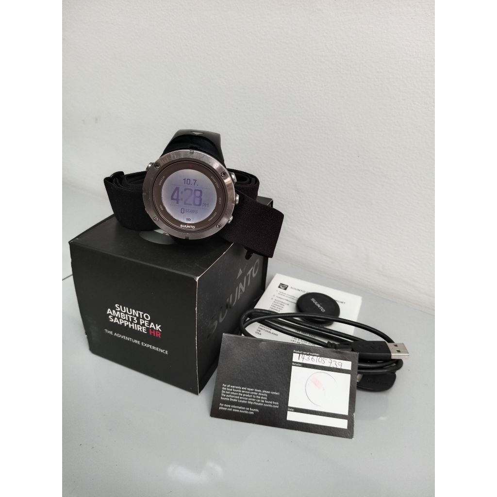 Jam tangan Suunto Ambit3 Peak Sapphire HR preloved
