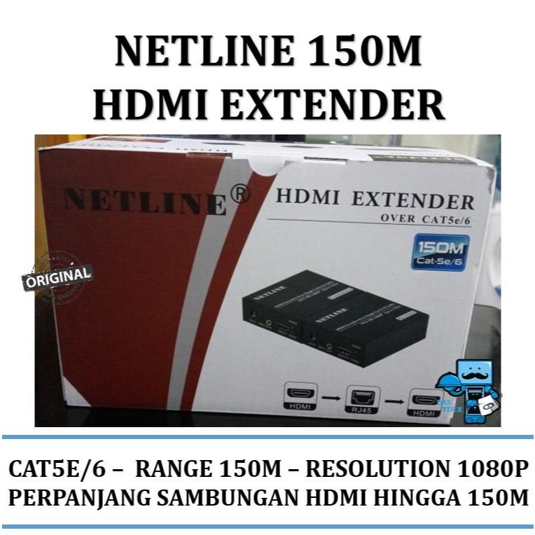 HDMI Extender Netline Range 150m - Original Resmi