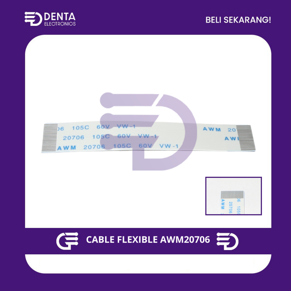 AWM20706 105C 60V VW-1 20PIN (6X1cm) CABLE FLEXIBLE - SEARAH
