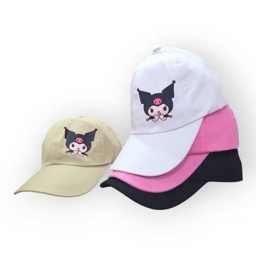 TOPI BASEBALL ANAK MOTIF KUROMI / TOPI DISTRO ANAK MOTIF KUROMI / TOPI ANAK KUROMI / TOPI KUROMI / T