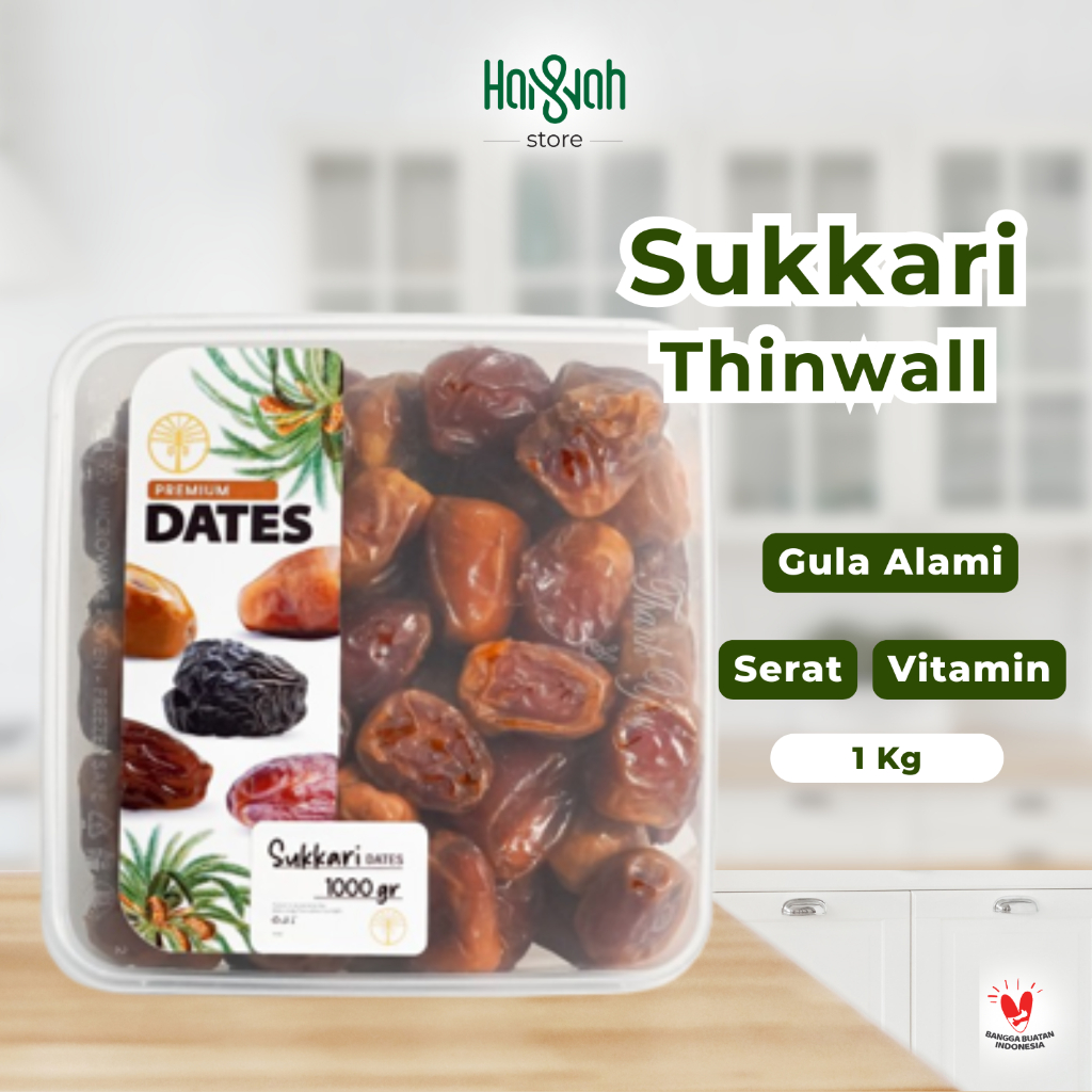 

Kurma Sukari Thinwall 1 Kg Kurma Raja Basah Legit