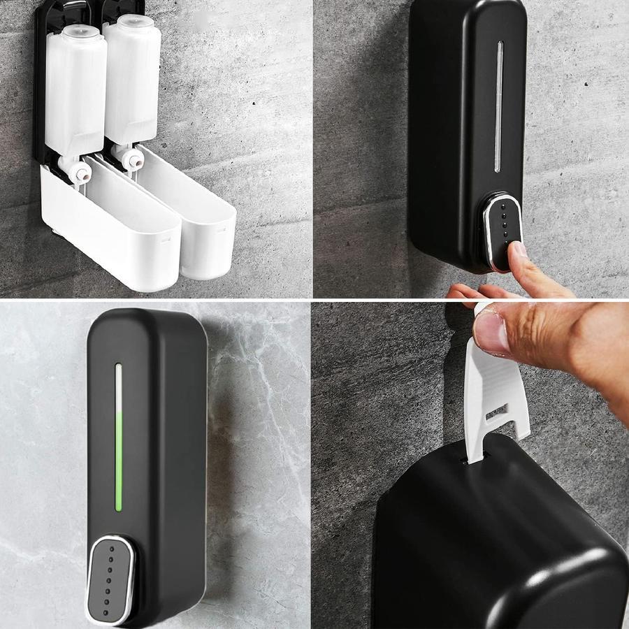Dispenser Tempat Sabun Cuci Tangan Cair Serbaguna - Dispenser Hand Sanitizer Sabun Shampoo Tempel Di