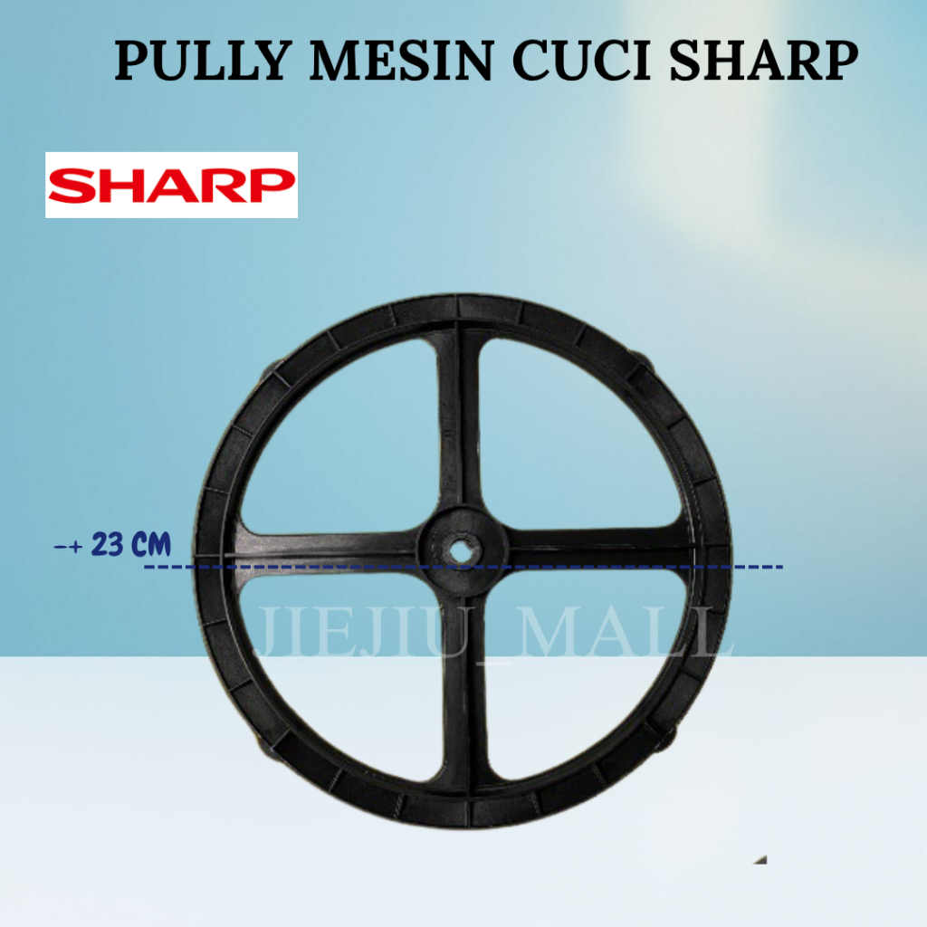 Pully Gearbox Mesin Cuci Sharp / Plastik Puli Gear Box Mesin Cuci diameter 24 cm