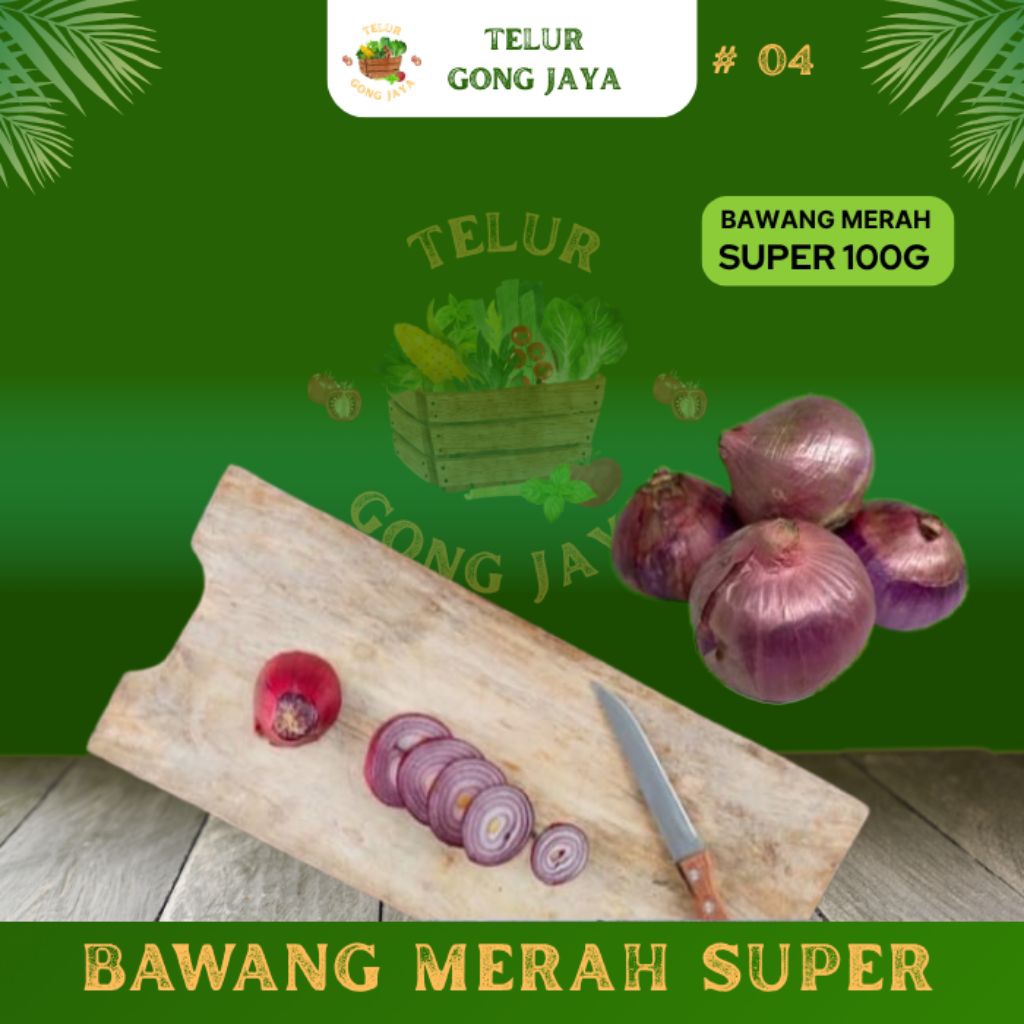 

Bawang merah super ukuran kemasan 1kg, 500g, 250g, 100g kualitas sotir super DB4