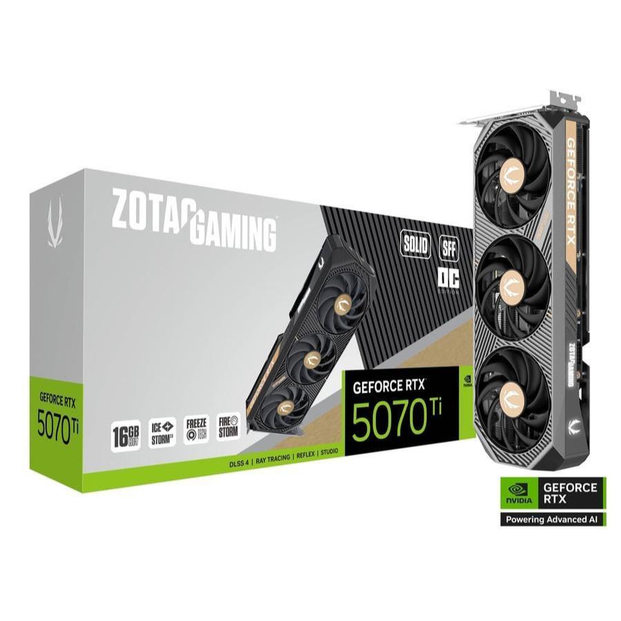 ZOTAC GEFORCE RTX 5070 TI SOLID SFF OC 16GB GDDR7 | VGA NVIDIA RTX 5070Ti