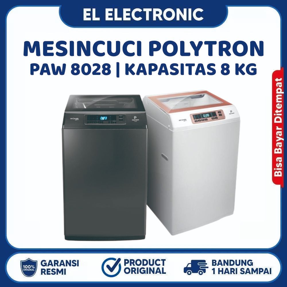 MESIN CUCI 1 TABUNG POLYTRON PAW 8028 / PAW 8028 - 8KG
