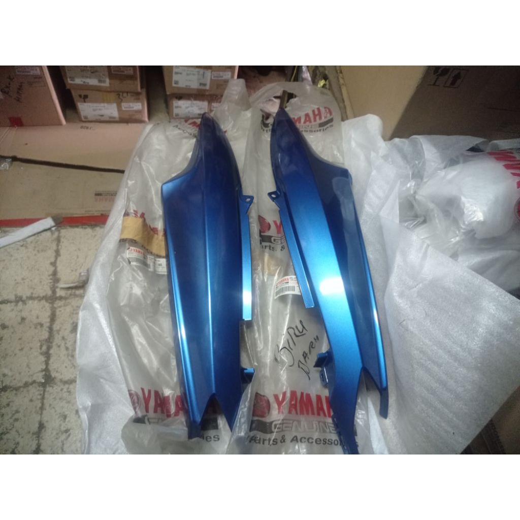 COVER BODY KANAN KIRI MIO SMILE ORIGINAL YGP YAMAHA ASLI ORI BIRU 5J